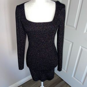 Sparkly tube dress, sweater dress